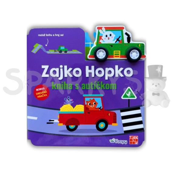 Zajko Hopko - kniha s autíčkom                    
