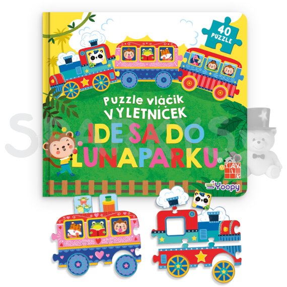 Puzzle vláčik Výletníček: Ide sa do lunaparku                    