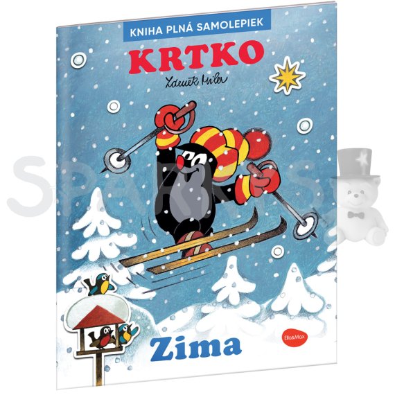 Ella&amp;Max KRTKO a ZIMA - Kniha samolepiek                    