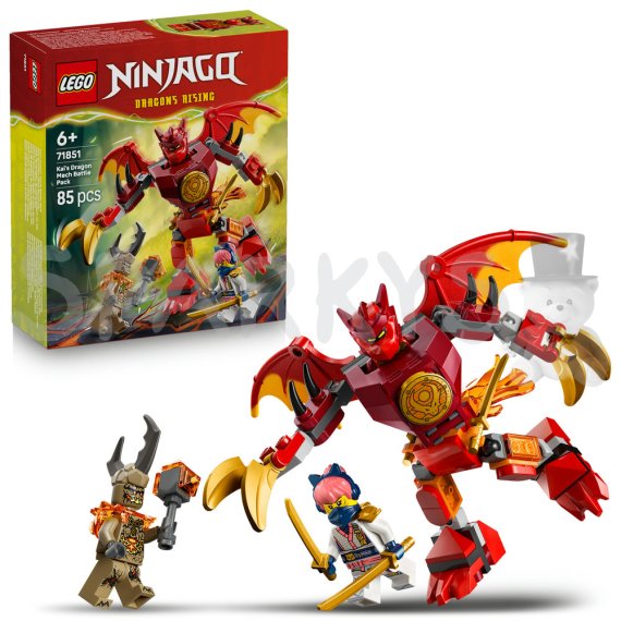 LEGO® NINJAGO® 71851 Kaiov bojový balíček s dračím oblekom                    