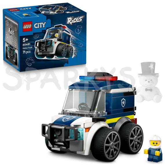 LEGO® City 60481 Autíčka – Policajná dodávka                    