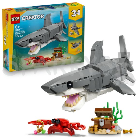 LEGO® Creator 31381 Divoký žralok a truhlica s pokladom                    