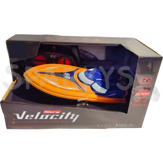 R/C Závodný Čln Velocity 1:16 2.4 GHz - Oranžová                    