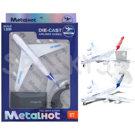 Kovový Model Lietadlá Airliner MetalHot 1:860 - dva druhy                    