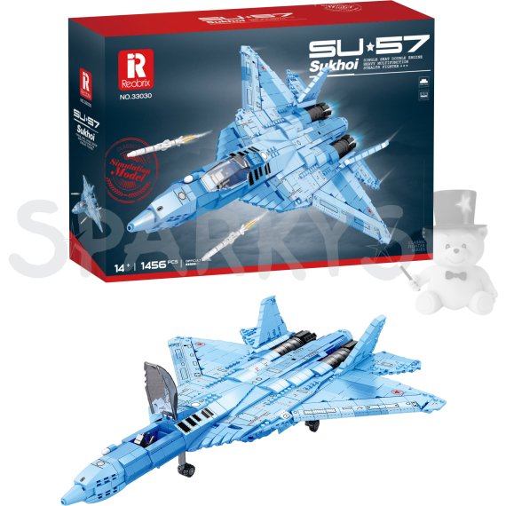 Stavebnica Stíhačky Su-57 Modrá Kamufláž - 1456 Dielikov                    
