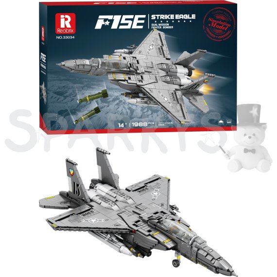 Stavebnica Stíhačky F-15E - 1988 Dielikov                    