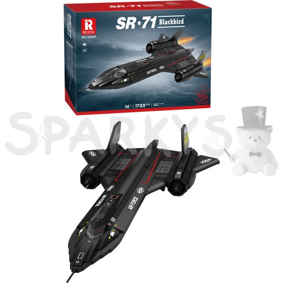 Stavebnica SR-71 Blackbird Prieskumné Lietadlo - 1733 Dielikov                    