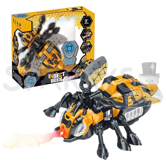 R/C model mechanickej včely s efektom vodnej hmly a LED osvetlením                    