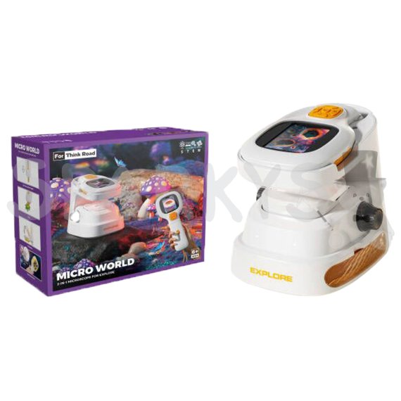 Digitálny stolný mikroskop 2 v 1 s LCD displejom                    