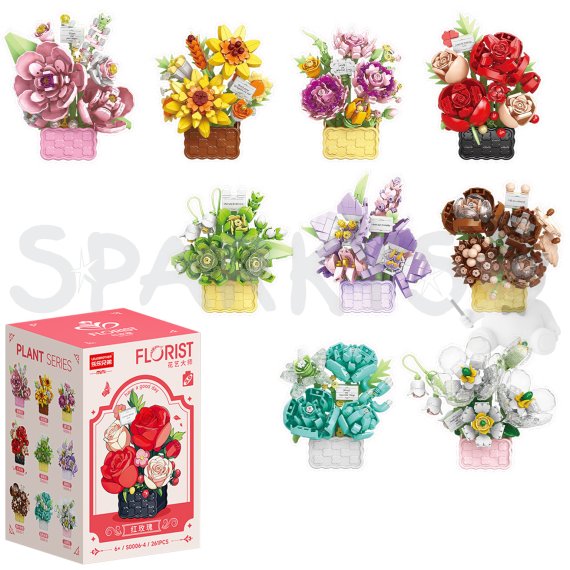 FLORIST Kvetinové košíky a bohaté pugéty, 9 druhov                    