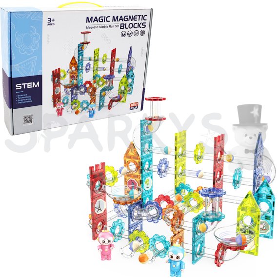 Magnetická guličková dráha 162 ks                    