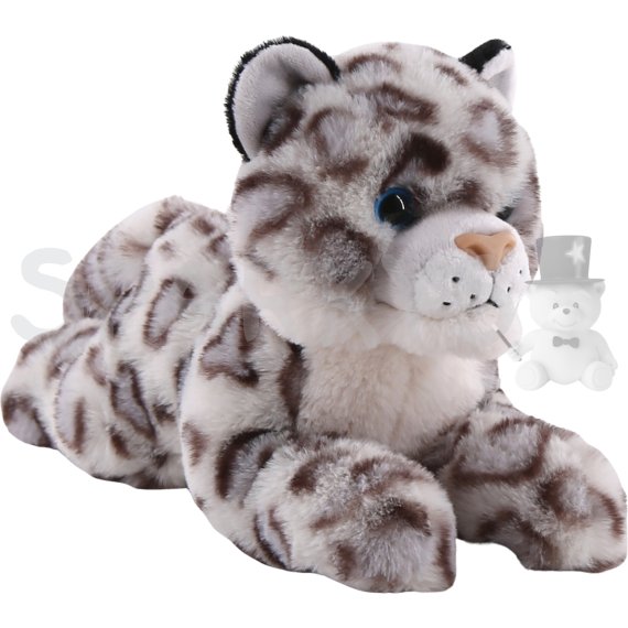 Leopard snežný ležiaci 25 cm                    