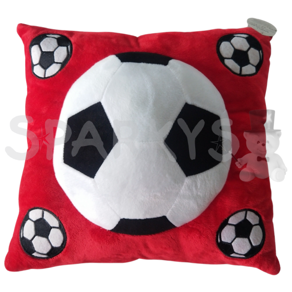 Vankúš Futbal červený 35 cm                    