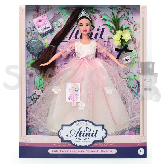 Bábika v spoločenských šatách Atinil s doplnkami 28 cm - 31521                    
