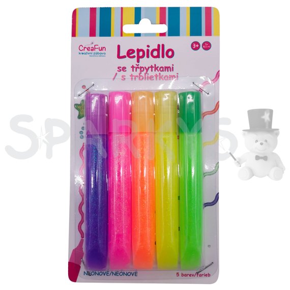 CreaFun - Lepidlo s trblietkami - sada 5 (52,5ml)                    