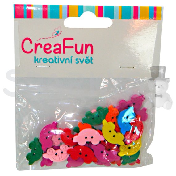 Výtvarný materiál - Drevené korálky auto                    