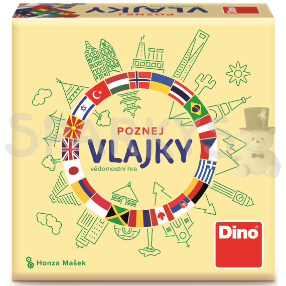 Dino - Poznaj vlajky, cestovná hra                    