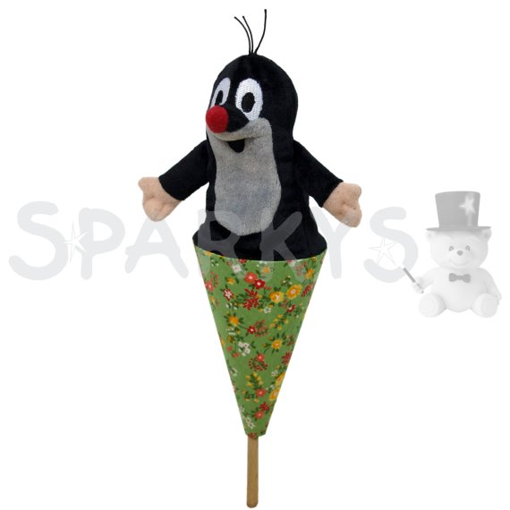 Moravská Ústředna - Krtko 29 cm kornútový maňuška                    