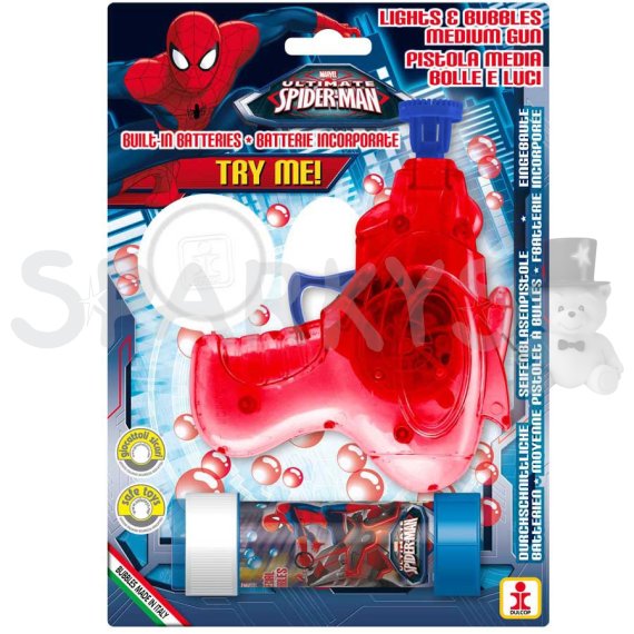 Pištoľ na výrobu bubliny-Spider-Man                    