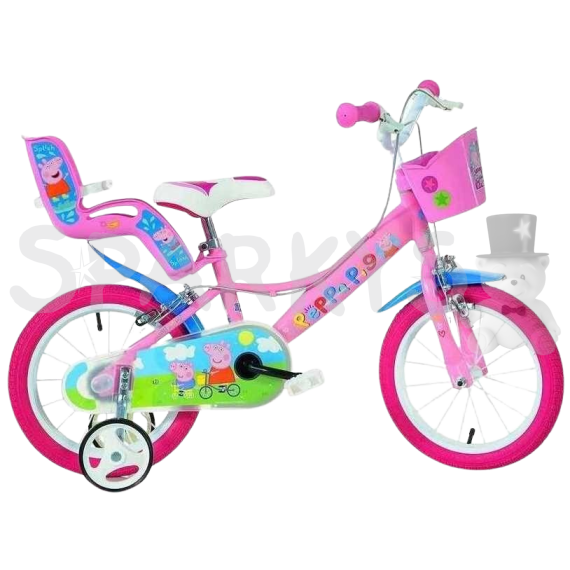 DINO Bikes - Detský bicykel 16" - Prasiatko Peppa                    