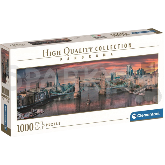 Clementoni - Puzzle 1000 Panorama Cez rieku Temžu                    