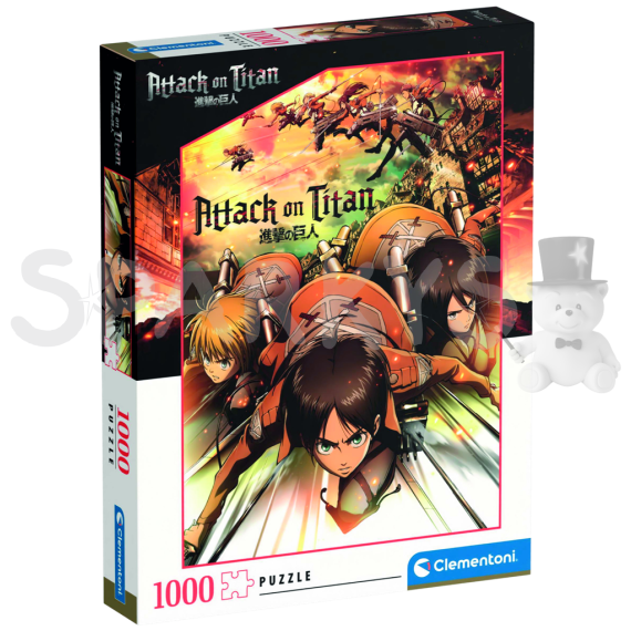Clementoni - Puzzle 1000 Útok titánov (Attack on Titan)                    