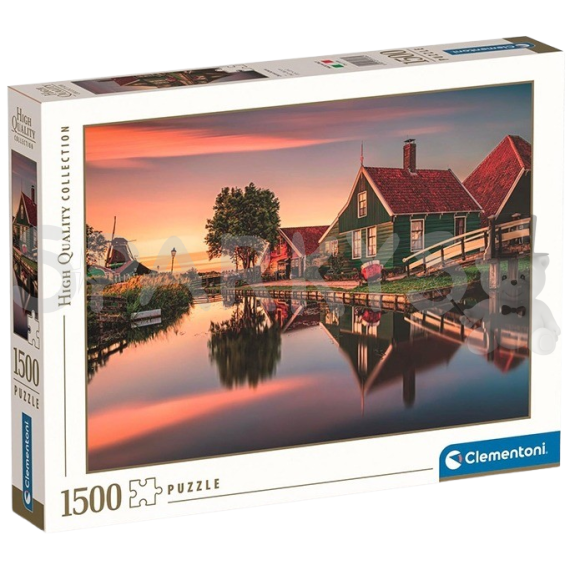 Clementoni - Puzzle 1500 Dedina Zaanse Schans                    