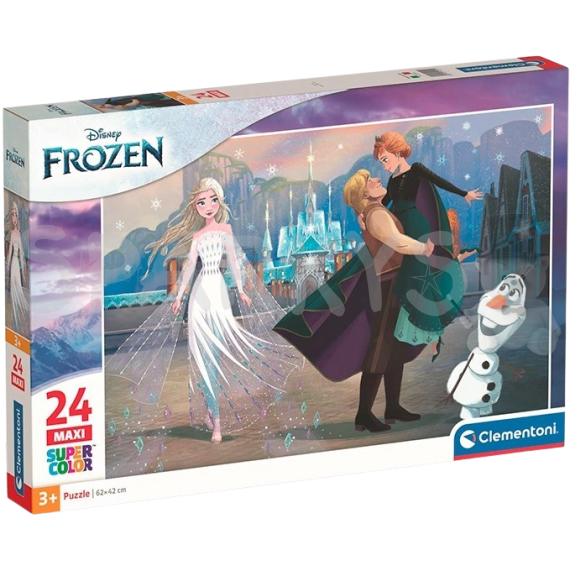 Clementoni - Puzzle 24 MAXI Ľadové Kráľovstvo                    