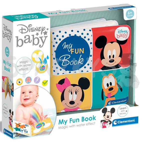 Baby Clementoni - Zábavná knižka DISNEY                    