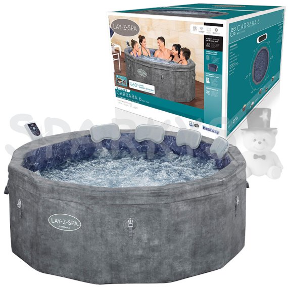 BESTWAY 6001V - Vírivka Lay-Z-Spa® Carrara AirJet™ s APP                    