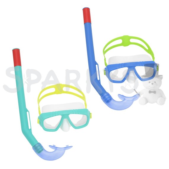 BESTWAY 24018 - Potápačská maska ​​so šnorchlom Aqua Champ Essential™ od 3 rokov - 2 druhy                    
