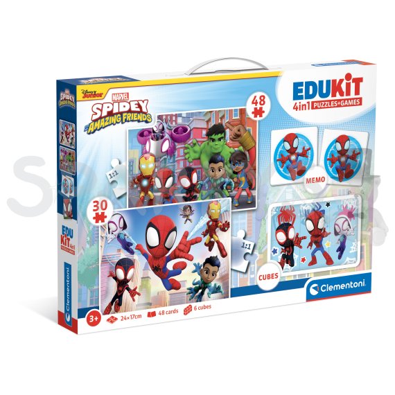 Vzdelávacie hry - Edukit 4v1 Spidey a jeho úžasní priatelia                    