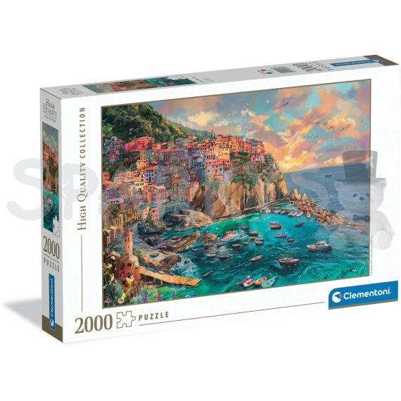 Clementoni - Puzzle 2000 Maľovaná Manarola                    