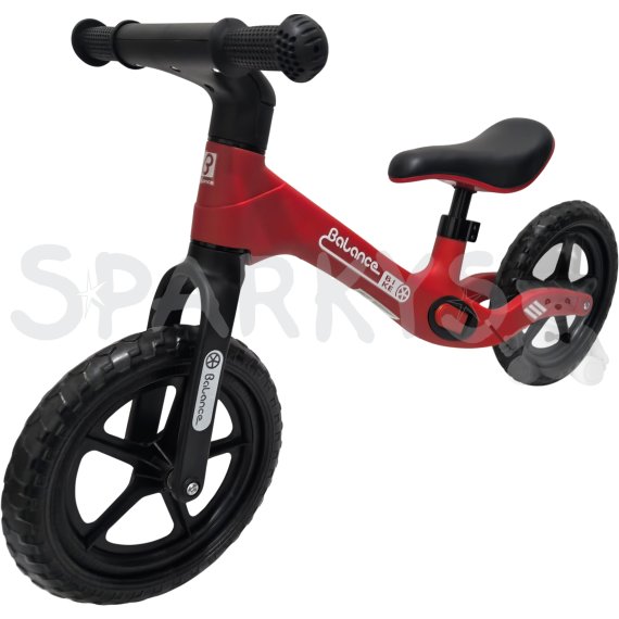 Detské balančné odrážadlo Balance Bike - Červeno-čierne                    