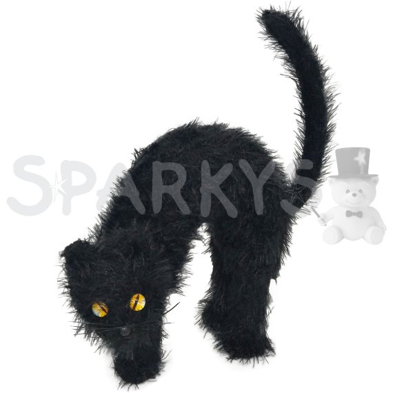 PARTY doplnky - čierny kocúr 22 cm                    