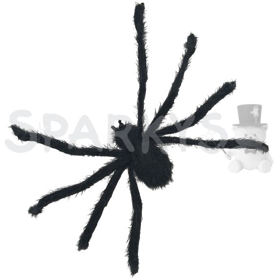 PARTY doplnky - čierny pavúk 77 cm)                    