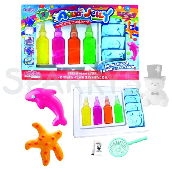 AQUA JELLY 3D Kúzelné postavičky: Kreatívny set 11 dielov                    