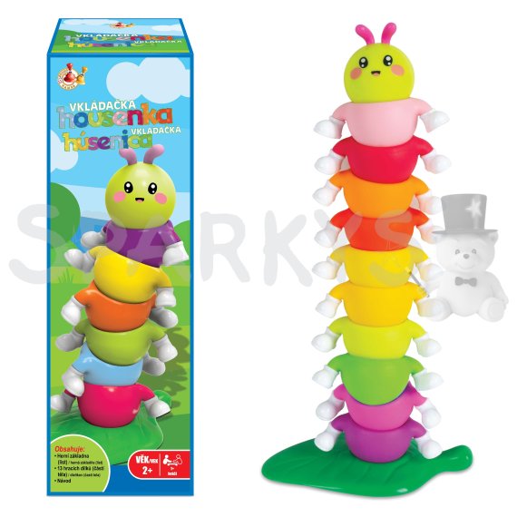 STUDO GAMES - Spoločenská hra Vkladačka húsenica                    