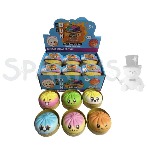 Squishy stláčacia knedlička 8,5 cm v miske - prekvapenie, viac druhov                    