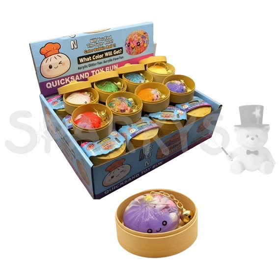 Squishy kľúčenka knedlička 4,5 cm v miske - prekvapenie, viac druhov                    