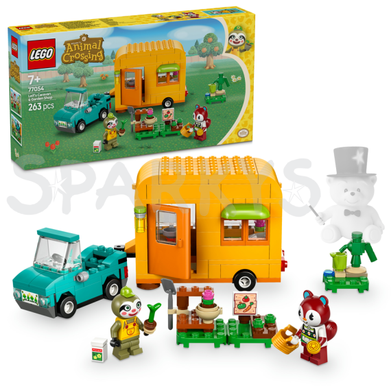 LEGO® Animal Crossing™ 77054 Leif, karavan a záhradníctvo                    