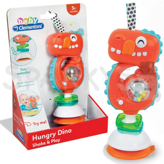 Baby Clementoni - Elektronické hrkálka Dino                    