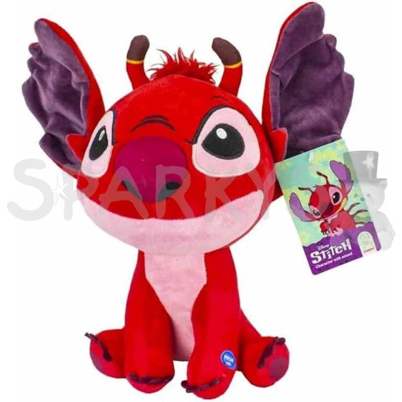 Plyšový LEROY STITCH červený so zvukom 30 cm                    