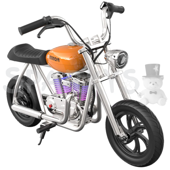 HYPER GOGO Pioneer 12 Plus APP detská motorka oranžová                    