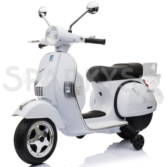 Detský elektrický skúter Vespa PX150 biely                    