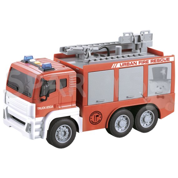 CITY SERVICE CAR - 1:12 Hasičské auto s rebríkom a striekačkou                    