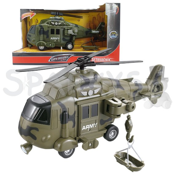 CITY SERVICE CAR - 1:16 Vojenský vrtuľník                    