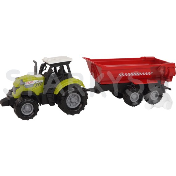 FARM SERVICE - Traktor s valníkom na obilie so zvukmi a svetlami                    