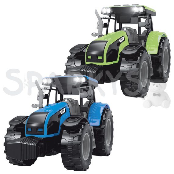 FARM SERVICE - Traktor so zvukmi a svetlami - zeleno-sivý                    