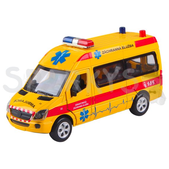 Záchranári 1:32 Ambulancia ZZS Mercedes-Benz - bez obalu                    
